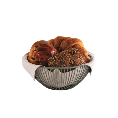 Svart Corbeille Ø 20 cm, H: 8 cm, en mètal vert _2