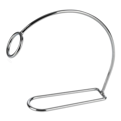 Weinflaschenhalter, Edelstahl, 23 x 6 cm, H: 20 cm Metall, verchromt_2