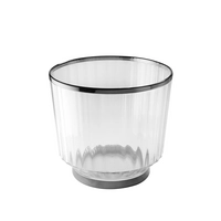 Wein-und Sektkühler Aureo, Ø 28 cm, H: 25 cm,  10 L, Kunststoff, gunmetal