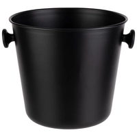 Wein-und Sektkühler, 27 x 32 cm, H: 23 cm, 8 L,  Aluminium, schwarz