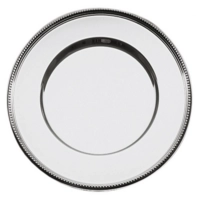 Platzteller mit Perlrand, CNS, Ø 30.5 cm 