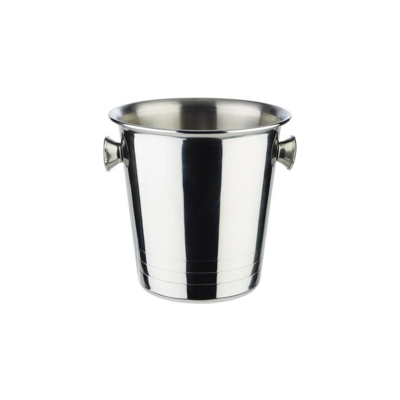 Mini-Eiseimer/Sektkühler, Ø 13 cm, H: 13 cm Edelstahl_1