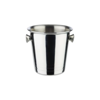Mini-Eiseimer/Sektkühler, Ø 13 cm, H: 13 cm Edelstahl