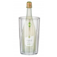 Crystal Rafraîchisseur de bouteille Ø 13.5 cm, intérieur 10.5 cm, H: 23 cm, SAN, double paroi