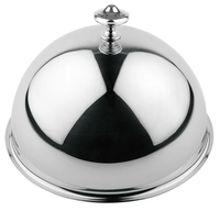 Cloche demi-sphère, éxterieur Ø 29 cm, H: 16.5 cm, en inox_1
