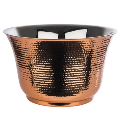 Rafraîcheur de bouteille Ø 33 cm, H: 20 cm, 8 L, cuivre, martelé, double paroi_1
