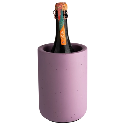 Flaschenkühler Element, Ø 12 cm, H: 19.5 cm, lila, Beton_2