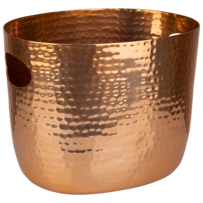 Seau à vin/champagne 25.5 x 19 cm, H: 20 cm, 3.9 L      Aluminium copper_1