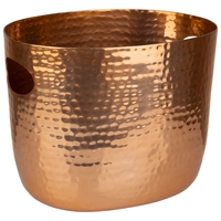 Seau à vin/champagne 25.5 x 19 cm, H: 20 cm, 3.9 L      Aluminium copper