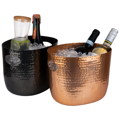 Seau à vin/champagne 25.5 x 19 cm, H: 20 cm, 3.9 L      Aluminium copper_3