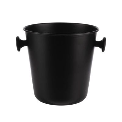 Wein- und Sektkühler, Ø 21.5 cm, H: 22 cm, 5 L, Aluminium, ABS, Schwarz matt_1