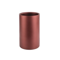 Rafraîchisseur de bouteille Ø 12cm, H: 20cm, rouge en acier inoxydable, double paroi