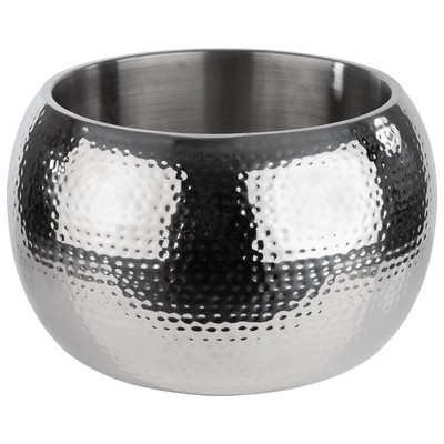 Rafraîchisseur de bouteille Big Bol, inox martelé, Ø 37 cm, H: 23 cm, double paroi, 8.0l_1