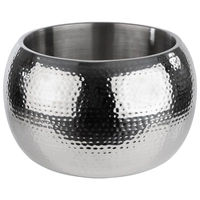 Rafraîchisseur de bouteille Big Bol, inox martelé, Ø 37 cm, H: 23 cm, double paroi, 8.0l