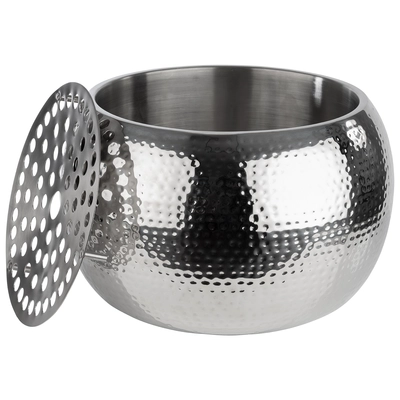 Rafraîchisseur de bouteille Big Bol, inox martelé, Ø 37 cm, H: 23 cm, double paroi, 8.0l_2