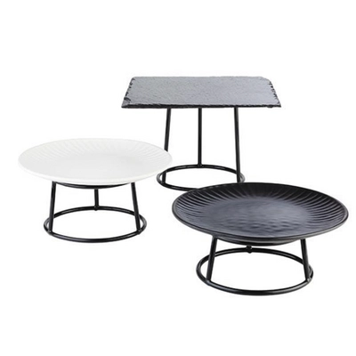 Buffetständer Multi Round, Ø 15.5/18 cm, H: 18 cm Metall, schwarz ummantelt_2