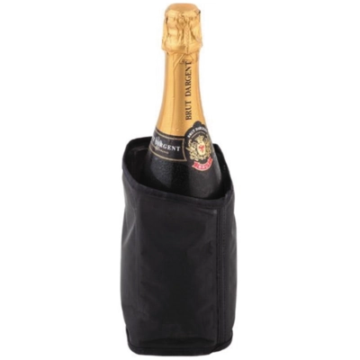 Champagnerkühler Kühlmanschette, Ø 11 cm, H: 18 cm Polyethylen, schwarz_2