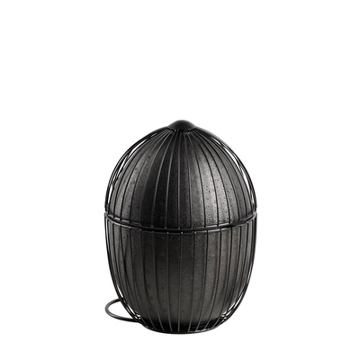 Eierkorb Ovo, Ø 23 cm, H: 31 cm, für ca. 35 Eier,  Metall, schwarz_1