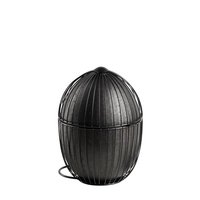 Eierkorb Ovo, Ø 23 cm, H: 31 cm, für ca. 35 Eier,  Metall, schwarz