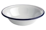 Schale Enamelware, Ø 16.5 cm, H: 4.5 cm emailliertes Stahlblech