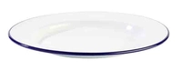 Teller flach Enamelware, Ø 26 cm, H: 2 cm emailliertes Stahlblech_1