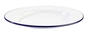 Teller flach Enamelware, Ø 26 cm, H: 2 cm emailliertes Stahlblech