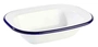 Schale Enamelware, 16 x 12 cm, H: 3.5 cm emailliertes Stahlblech