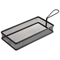 Paniers inox pour service sur table 26 x 13 cm, H: 5 cm