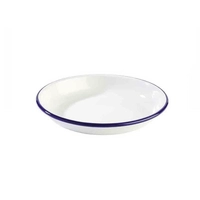 Assiette creuse émaillerie, Ø 18 cm, H: 3.5 cm 