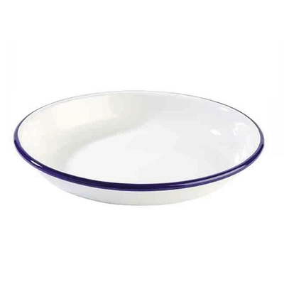 Assiette creuse émaillerie, Ø 24 cm, H: 3.5 cm _1