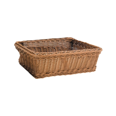 GN 1/2 Korb, 32.5 x 26.5 cm, H: 10 cm Polypropylen, braun_1