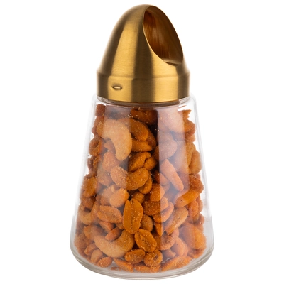 Distributeur de snacks, bouhcon dorée, H: 15.5cm   _2
