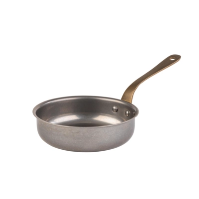 Servierkasserolle CNS, Ø 14 cm, H: 4 cm, 0.40 l, Vintage-Look_1