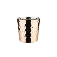 Servier-Eimer, Kupfer-Look, Ø 8.5 cm, H: 8.5 cm, gehämmert, 0.35l