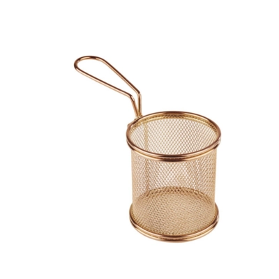 Panier pour service, dorée, Ø 9 cm, H: 8.5 cm _1