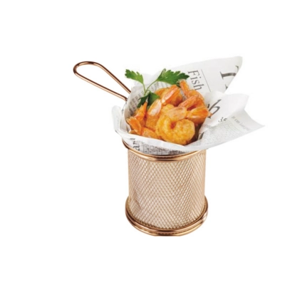 Panier pour service, dorée, Ø 9 cm, H: 8.5 cm _2