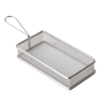 Panier inox pour le service, 26 x 13 cm, H: 5 cm 