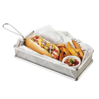 Panier inox pour le service, 26 x 13 cm, H: 5 cm _2