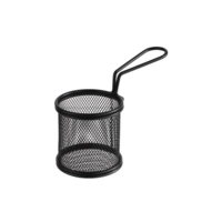 Servier-Frittierkorb CNS schwarz Ø 8 cm, H: 7.5 cm 