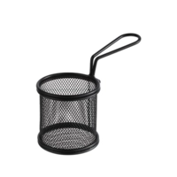 Servier-Frittierkorb CNS schwarz Ø 9 cm, H: 8.5 cm 