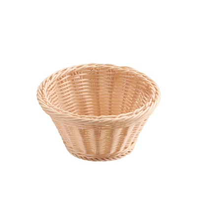 Tisch-und Buffetkorb rund, Ø 19 cm, H: 9.5 cm Polypropylen, hellbeige_1