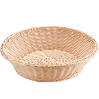 Tisch-und Buffetkorb rund,Ø 39 cm, H: 10 cm Polypropylen, hellbeige_1