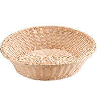 Tisch-und Buffetkorb rund,Ø 39 cm, H: 10 cm Polypropylen, hellbeige