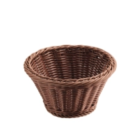 Tisch-und Buffetkorb rund, Ø 19 cm, H: 9.5 cm Polypropylen, hellbraun