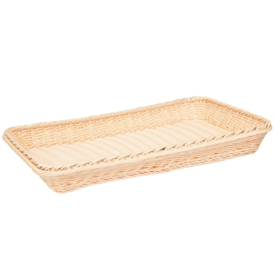 GN 1/1 Korb, 53 x 32.5 cm, H: 6.5 cm Polypropylen, hellbeige       _1