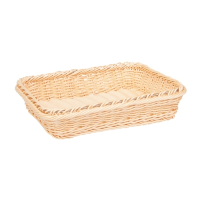 GN 1/2 Korb, 32.5 x 26.5 cm, H: 6.5 cm Polypropylen, hellbeige       _1