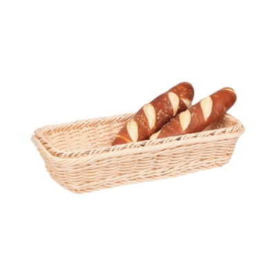 GN 1/3 Korb, 32.5 x 17,6 cm, H: 6.5 cm Polypropylen, hellbeige       _2