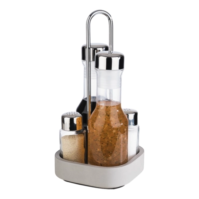 Element Menage, Sel-/poivre/Huile-/Vinaigre, 12.5 x 12.5 cm H: 25 cm_2