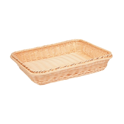GN 2/3 Korb, 32.5 x 35.4 cm, H: 6.5 cm Polypropylen, hellbeige_1