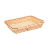 GN 2/3 Korb, 32.5 x 35.4 cm, H: 6.5 cm Polypropylen, hellbeige